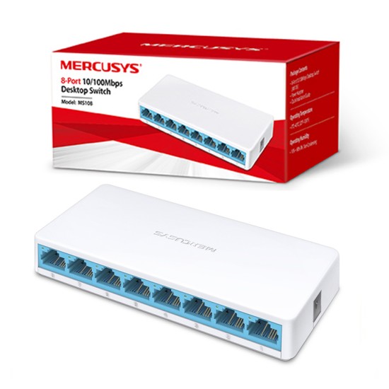 DESKTOP SWITCH MERCUSYS MS108 8 PORTS 10/100/1000MBPS